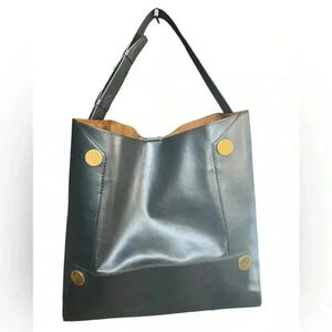 Stella Mc Cartney Stella Popper Bucket Bag Black Color Gold Hardware.